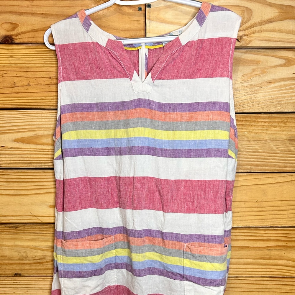 Boden Multicolor Striped Kids Dress